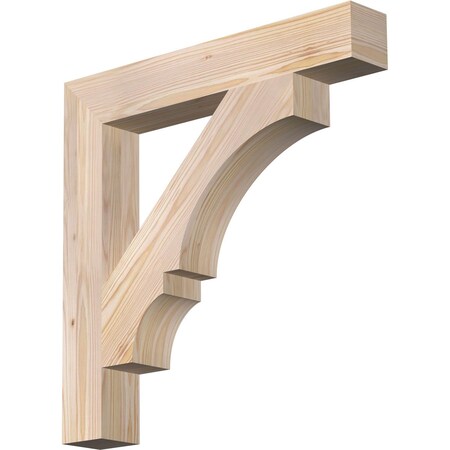 Ekena Millwork Balboa Block Smooth Bracket, Douglas Fir, 3 1/2"W x 24"D x 24"H BKT04X24X24BOA05SDF